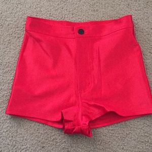 American Apparel Hot Pants In Red Size: S